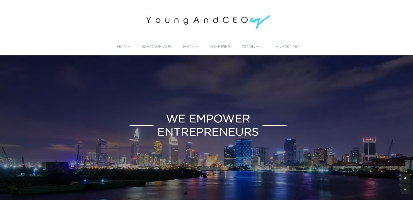 young and ceo strikingly website young and ceo strikingly website